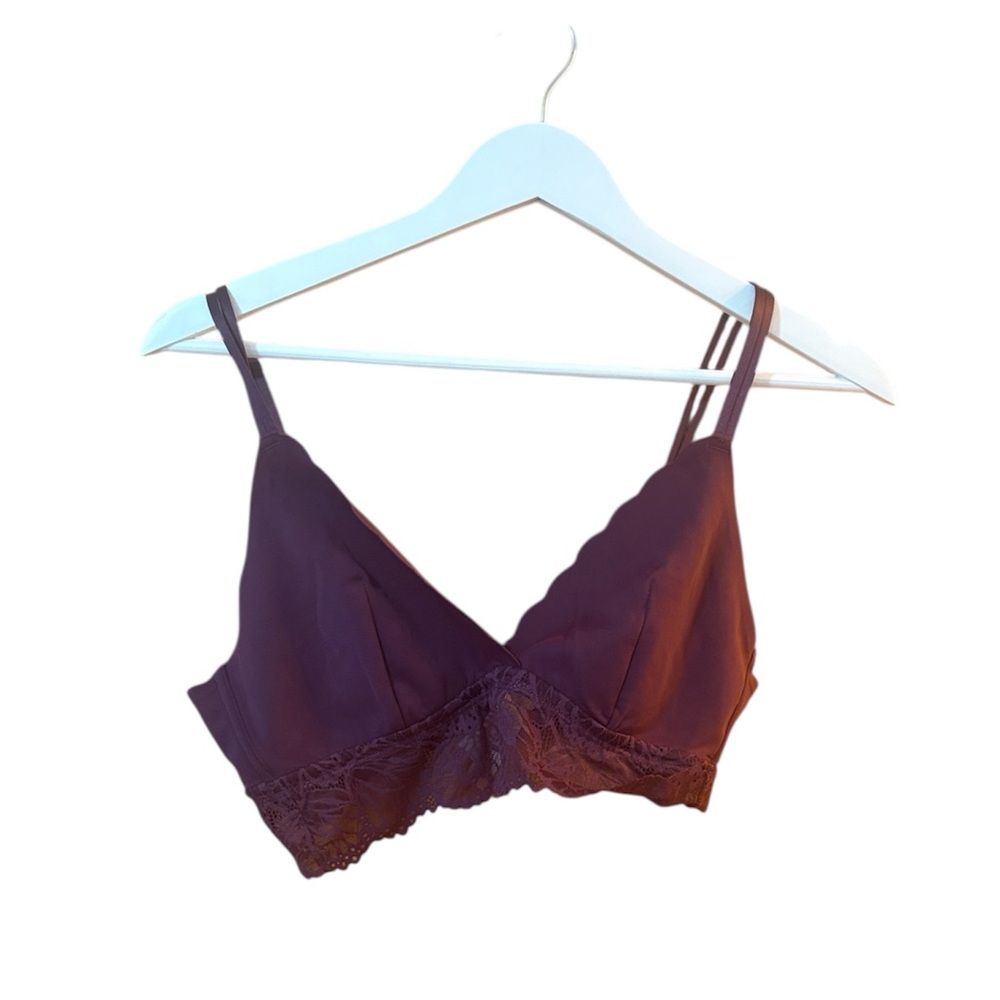 Auden Size Medium Maroon Purple Online Bralette New Without Tags
